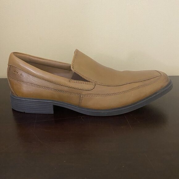 Clarks Men's Tilden Free 9 Dark Tan Leather - Picture 3 of 7